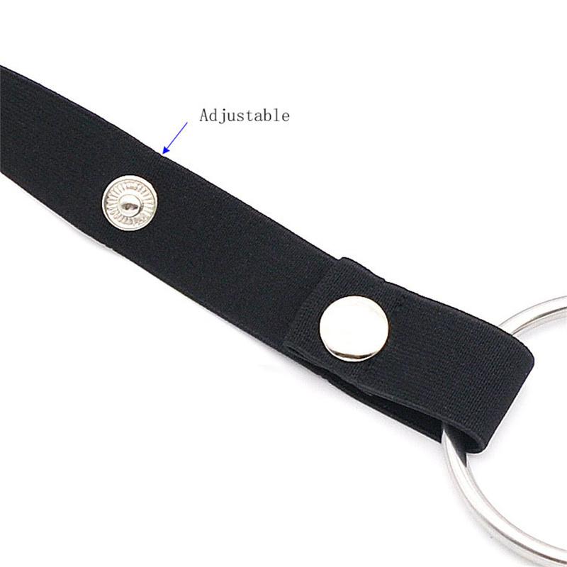 Anti-Off Male Chastity Cage Device Auxiliary Belt Adjustable Rope-Three Way Widen Elastic Band, Sex Toy Sexy Underwear for Men