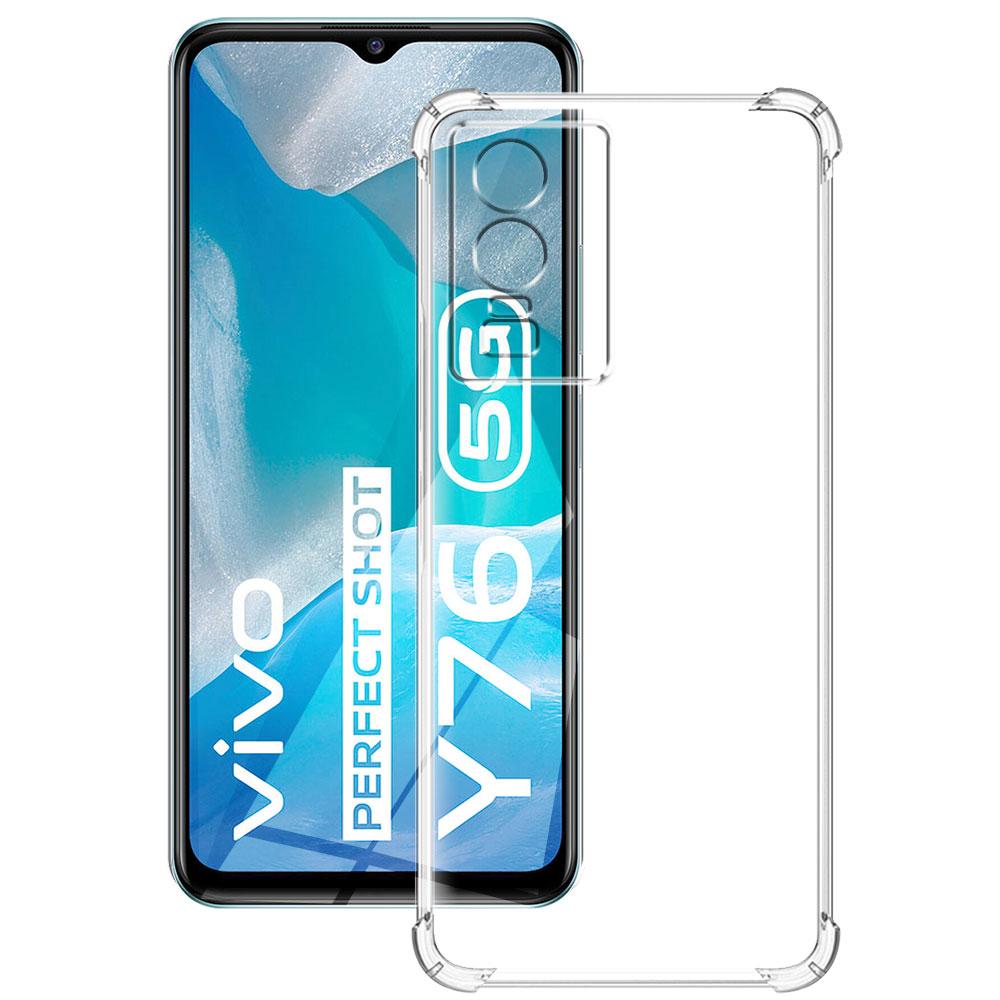 For Vivo Y76 5G Case V2124 Clear Shockproof Silicone Soft TPU Phone Case For Vivo Y74S 5G VIVO Y76S 5G Clear Protect Back Cover