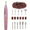 USB Electric Nail Grinding Pen for Manicure, Dead Polish and Removal Net Red Beauty Nail Grinder