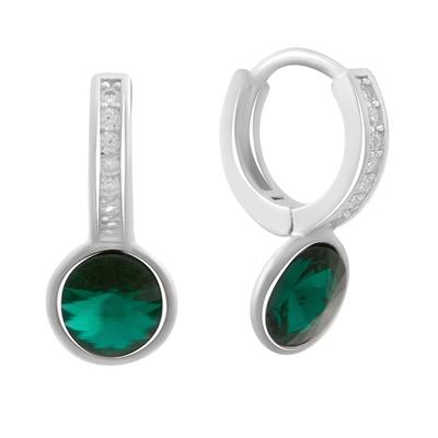 Серебряные серьги с фианитами (60002294)