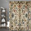 Занавеска для душа в европейском стиле с натуральным цветочным рисунком, декоративная занавеска для ванной, водонепроницаемая занавеска для душа с крючками