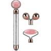 3 In 1 Electric Jade Massager 3d Roller And Facial Massager Rose Quartz