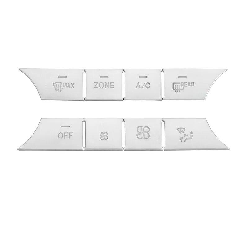 Автомобильные кнопки AC Dash, крышка, кнопки регулировки громкости, наклейки для Mercedes Benz GLE SL M ML GL CLS AMG C GLK