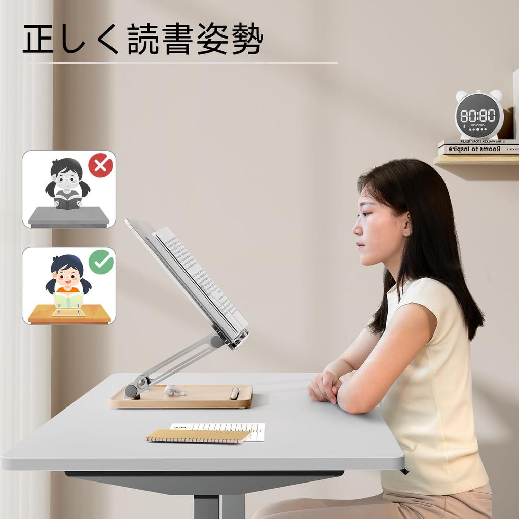 Книга Настольная Книга для чтения Чтение Деревянная Высота и Угол Чтение ПК Подставка для кулинарной книги, Подставка, Подставка, Акрил, Основание, Складная, Регулируемая, Подставка,