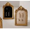 European Velvet Engraved Ring Holder Photo Frame - Retro Jewelry Display Stand & Light Luxury Desktop Decoration