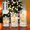 Goldprice Christmas LED Candle Clear White Flickering Like Real Set of Warm Color No Energy Comes with Exclusive Remote Adjustable Battery Operated