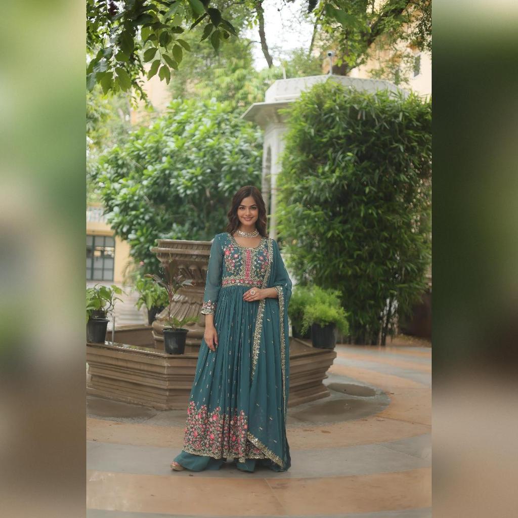 Premium Designer Readymade Top-sharara-dupatta Collections 2025