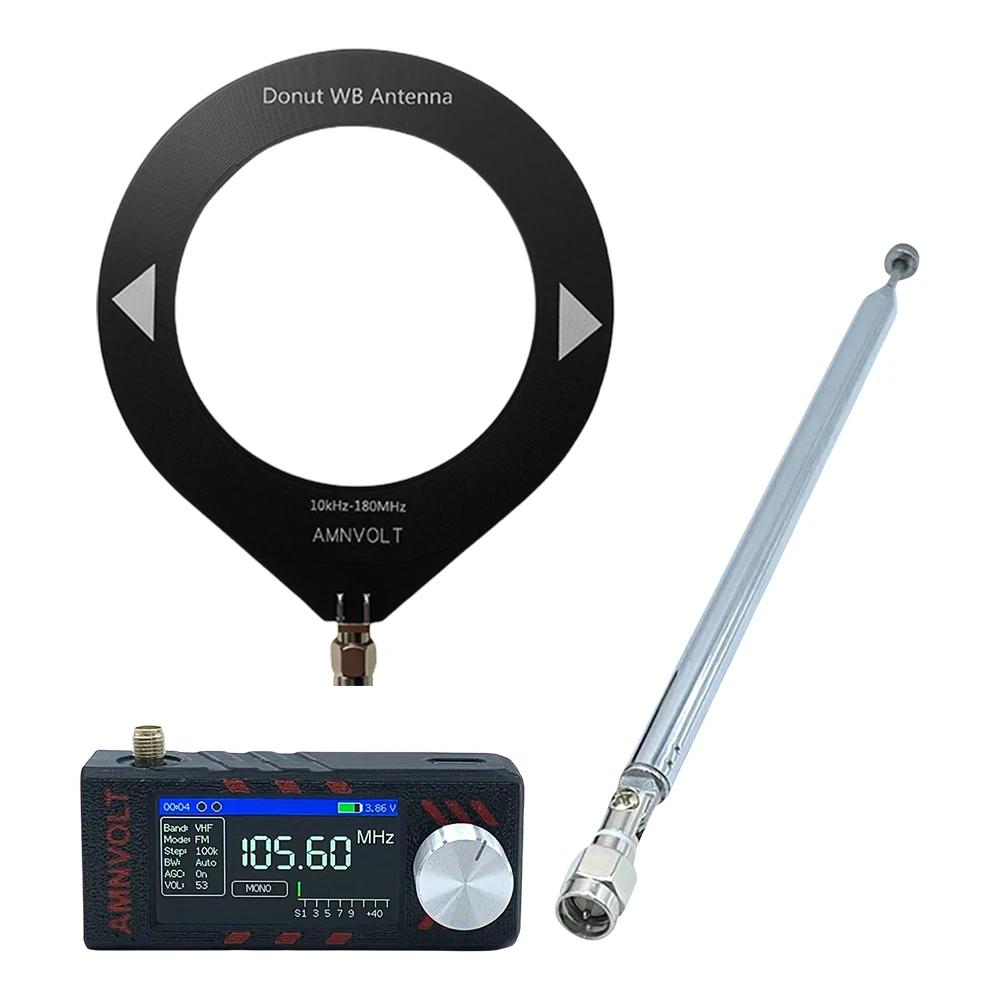 Портативный радиоприемник SI4732 на все диапазоны 0,5-108 МГц DSP ESP-32-S3 LSB USB AM FM FM/AM радио с антенной КВ СВ ДВ УКВ радио