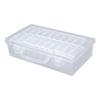 20Pcs Clear Craft Storage Box Set Sturdy Stackable Organizers Accessory for Jewelry Making Small Items Organization