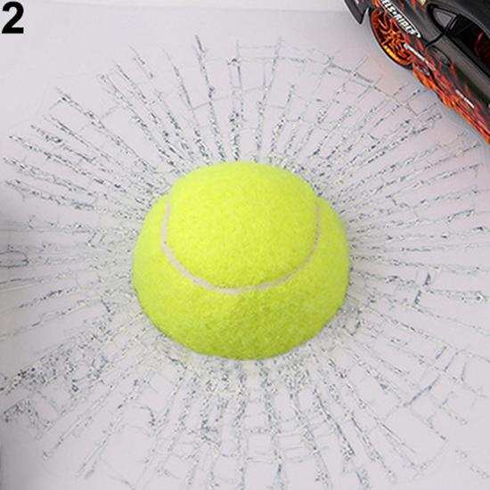 New Creative 3D Funny Tennis Baseball Glass Sticker Crazy DIY Car Auto Supplies KTY
