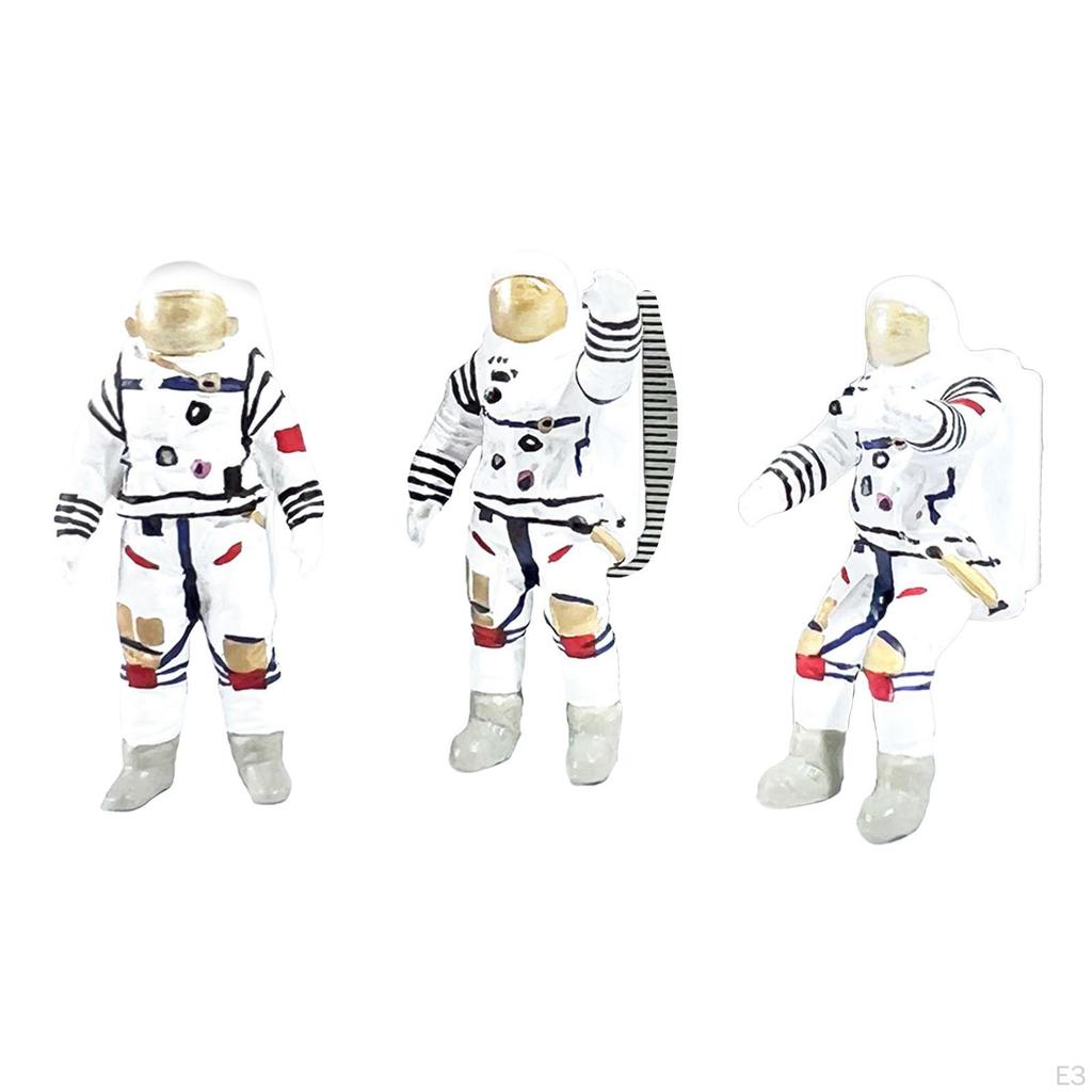 Коллекционные фигурки космонавтов 1/64, миниатюрные фигурки действий для украшения вечеринки
