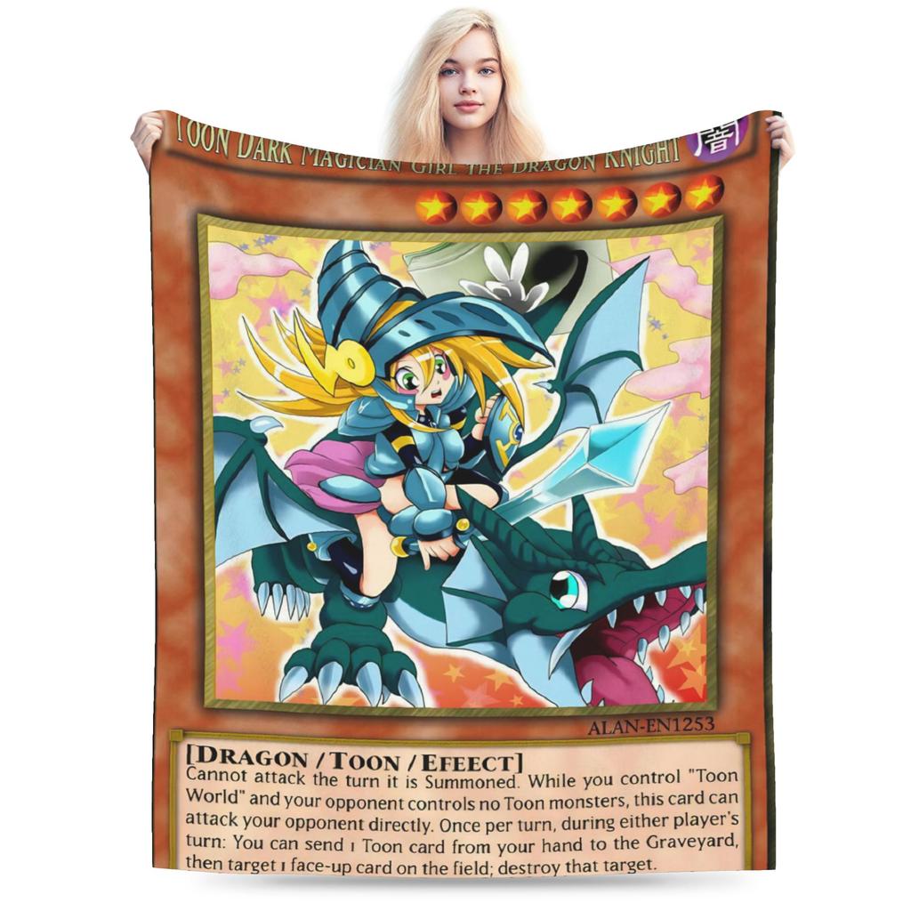 Yu Gi Oh Card Flannel Blanket Winter Soft Durable Throw Blanket for Kids Couch Chair Funny Bedspread Sofa Bed Cover