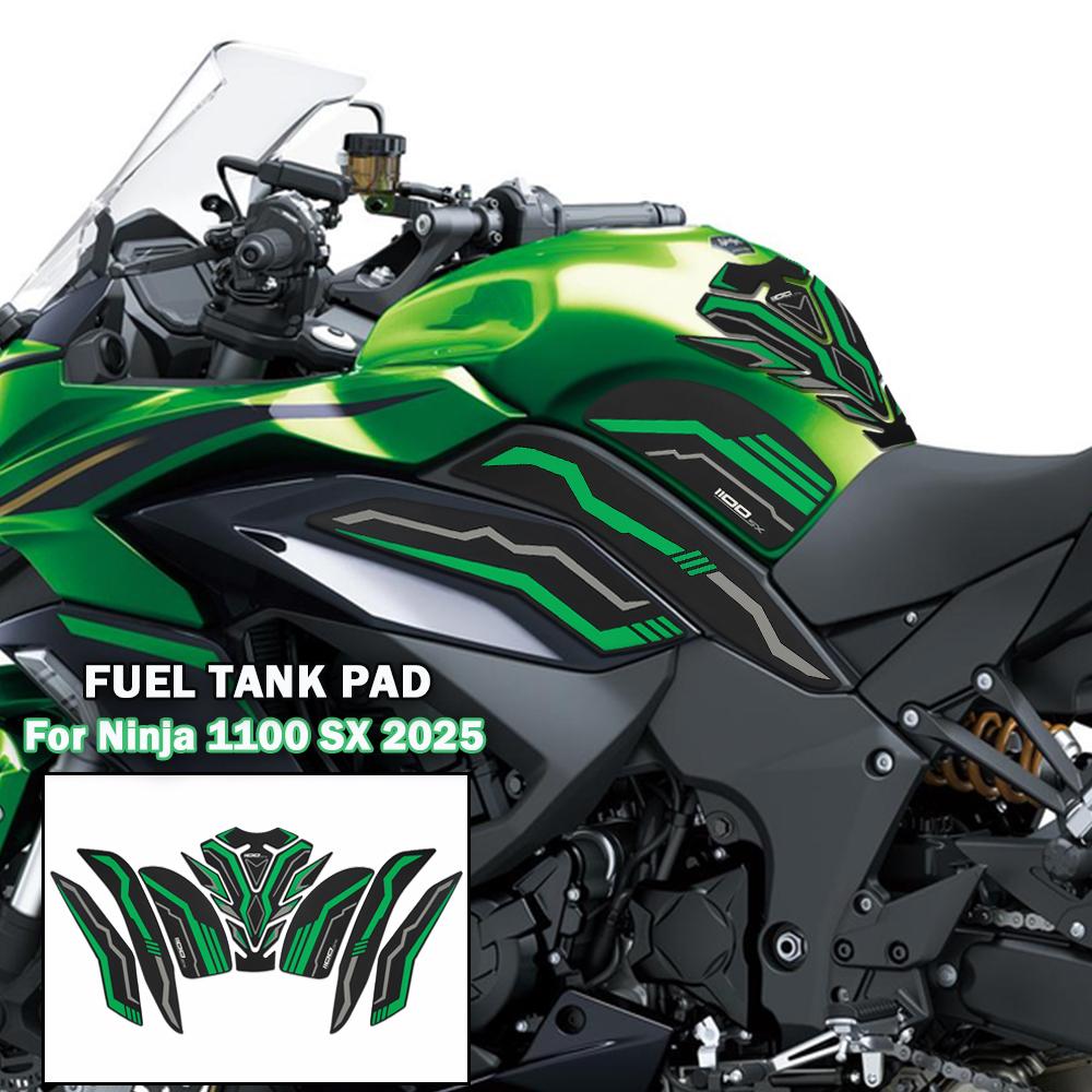 Для мотоцикла Ninja 1100 SX 2025 1100SX Наклейка на топливный бак Защитная наклейка Декаль Наклейка на колено Противоскользящая накладка для сцепления