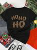 Women Christmas Santa Claus Printed T Shirt Christmas Xmas Gifts Cartoon Top Tshirt Harajuku Fashion New Year T-shirt
