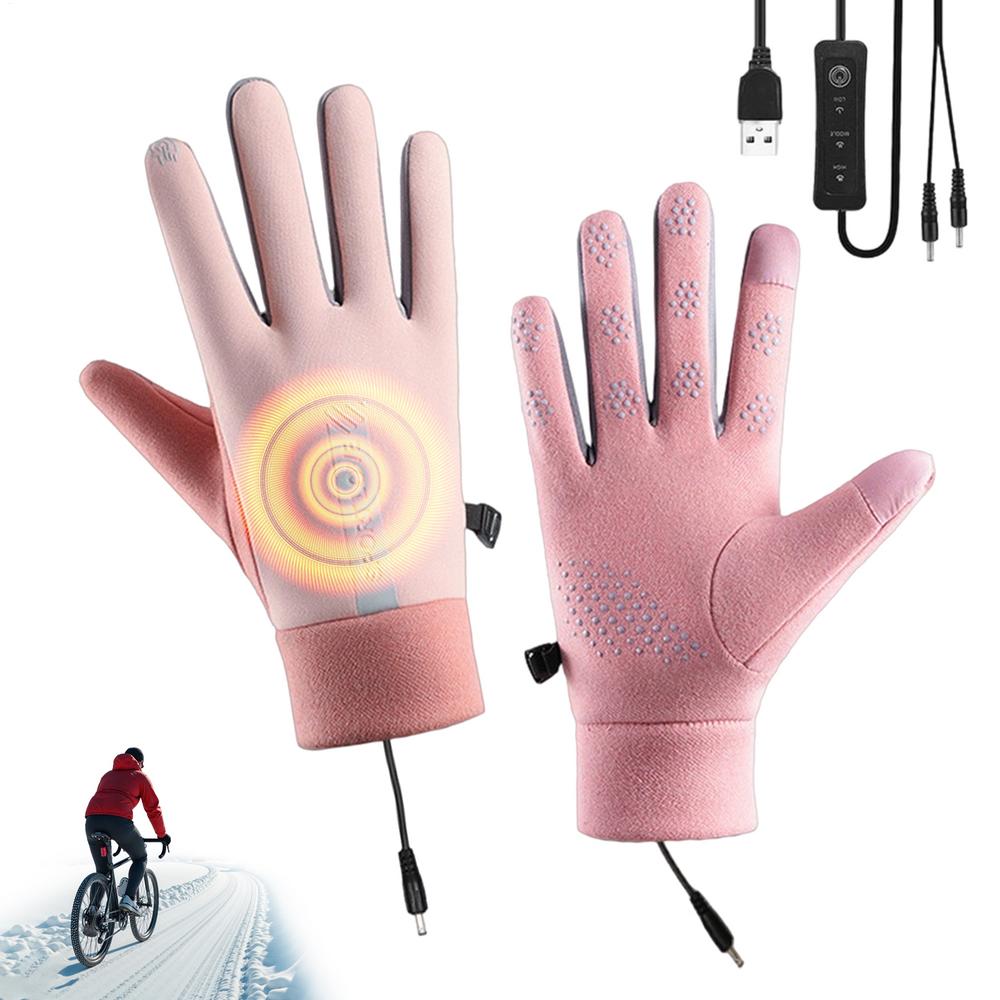 Electric Heated Gloves Flexible Control USB Powered Warm USB Heating Gloves Hand Warmers For Skiing Hiking Cycling Snowboarding