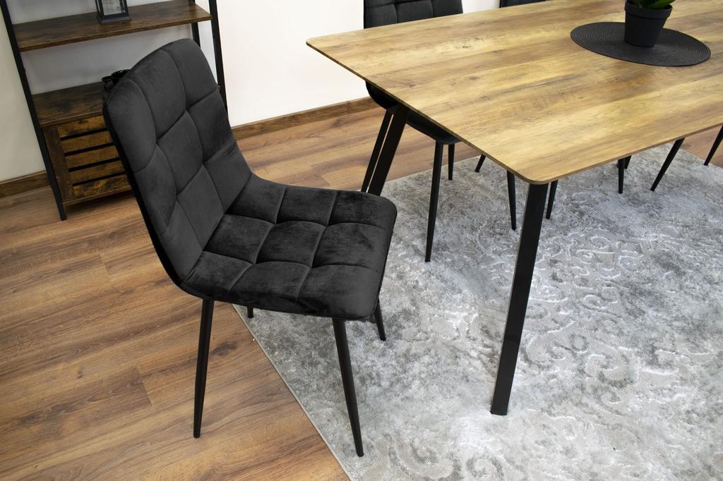 KARA chair - black velvet x 1