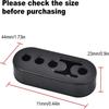 2Pcs Rubber Rubber  Exhaust Hanger 4 Holes High Density Rubber Muffler Hanger  Automobile