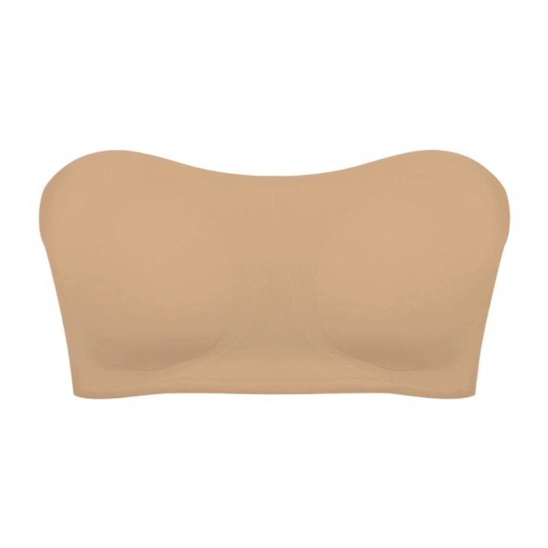 Женский бюстгальтер без бретелек с пряжкой по бокам