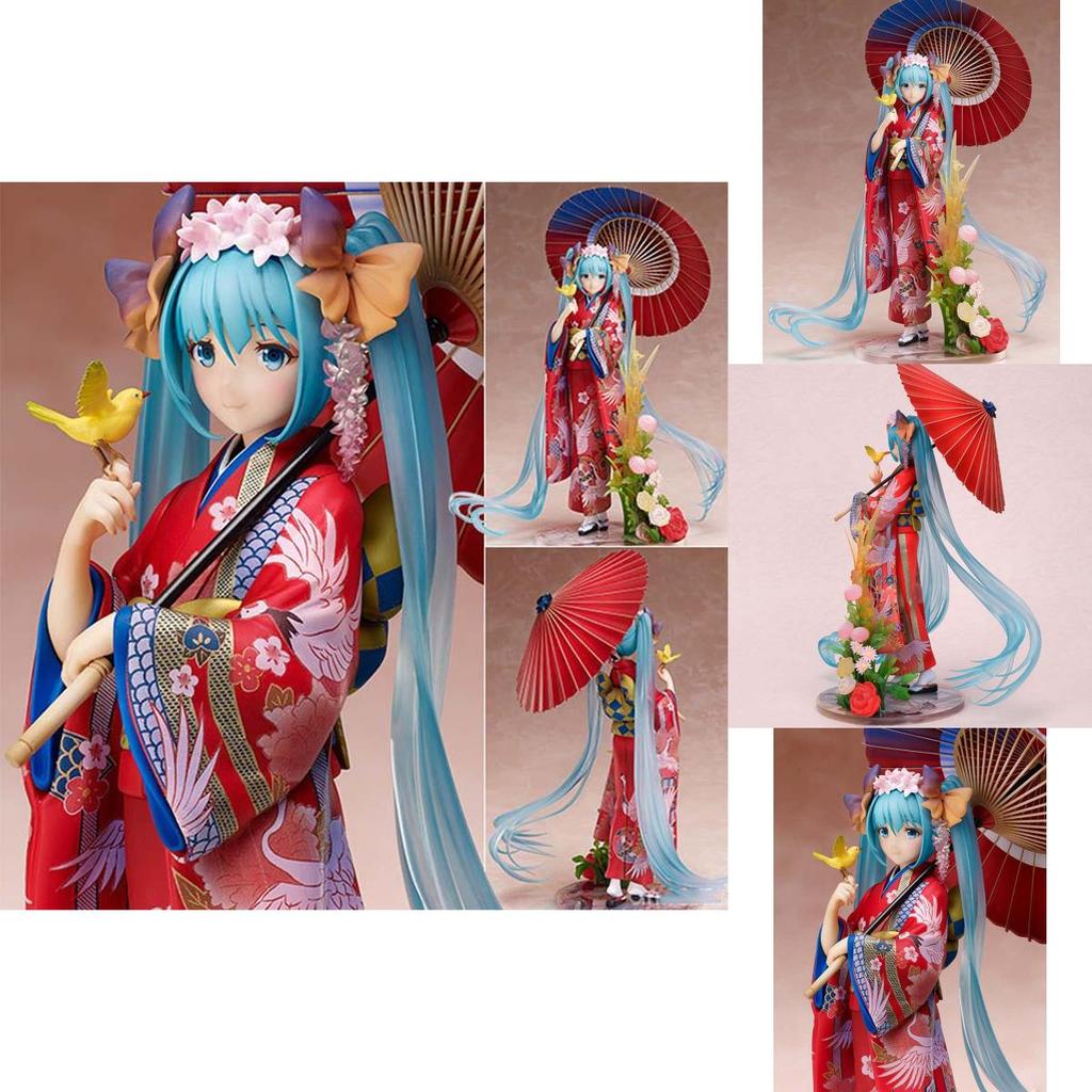Изысканная аниме фигурка Stronger Hatsune Miku Кимоно Юката Hanairogoromo ПВХ