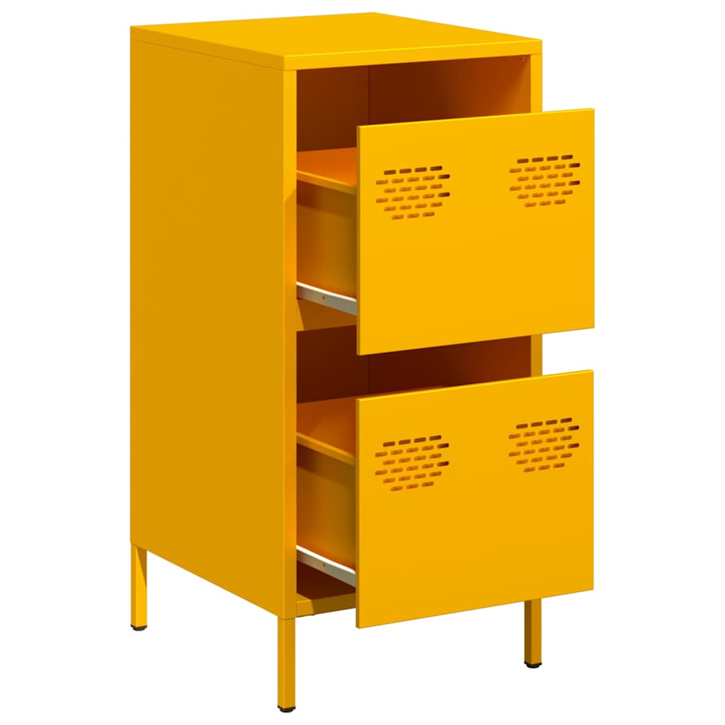 Sideboard Mustard Yellow 35 x 39 x 73.5 cm Cold Rolled Steel