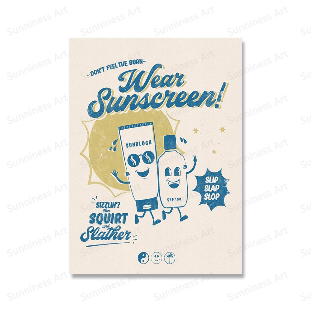 Women Surf Posters Lady Sliders Women Empowerment Wall Art Canvas Painting Prints California Sun Pictures For Living Room Decor