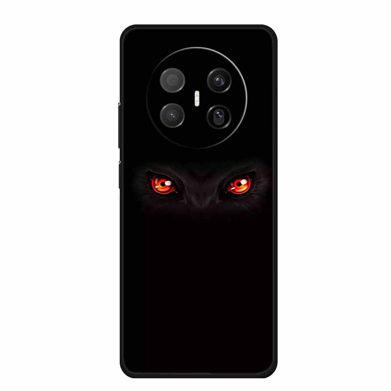 Черный силиконовый чехол для Huawei Mate 70 Air 2025 Чехол Мультяшный кот Мягкая задняя крышка для телефона Huawei Mate 70 Air Чехол Funda Coque