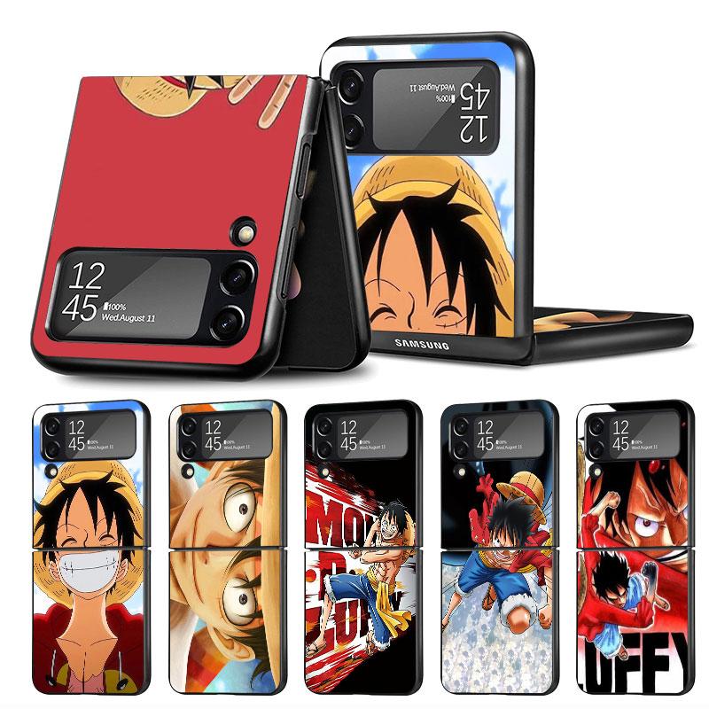 Черный жесткий ПК чехол для Samsung Galaxy ZFlip Z Flip 3 5G Z Flip 4 ZFlip3 Flip3 Flip4 zflip LuffysOnes Pieces Coque