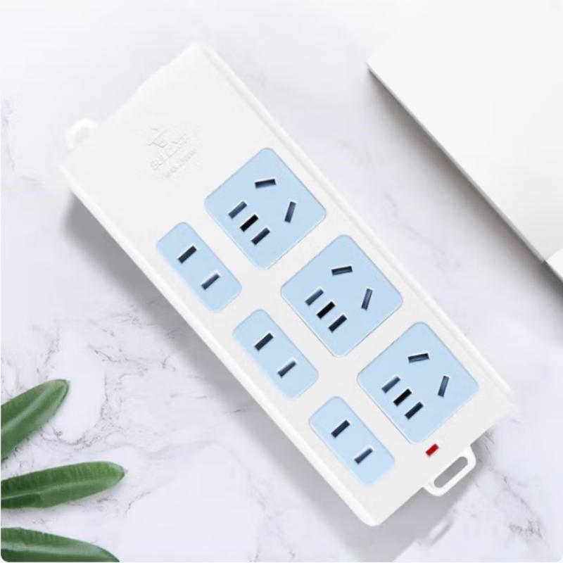 BULL GN-102 6-Outlet Power Strip 1.8m CN plug (adapter included)