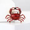 Creative Alloy Enamel Crab Brooch Fashionable Simple Men'S And Women'S Suit Shirt Corsage Jewelry Pin