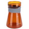 Главная Кофейник Высокое боросиликатное стекло Кофеварка Pour Over Чайник с весами(коричневый )