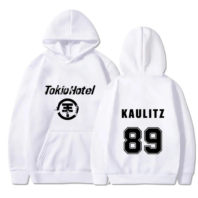Мужские худи Rock Band Tokio Hotel с принтом Kaulitz, женские худи в стиле хип-хоп Харадзюку, пуловеры унисекс оверсайз, одежда