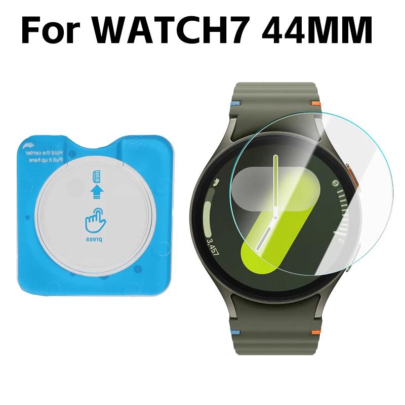 Закаленное стекло для Samsung Galaxy Watch 8 7 6 5 4 Инструмент для легкой установки в один клик Защитная пленка для экрана для Samsung Watch 8 Classic 40 мм 44 мм Аксессуары