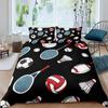 Комплект постельного белья для бадминтона, пододеяльник для бадминтона для детей, подростков, мужчин, спортивная тема, чехол для игрока, классный декор для соревновательных игр