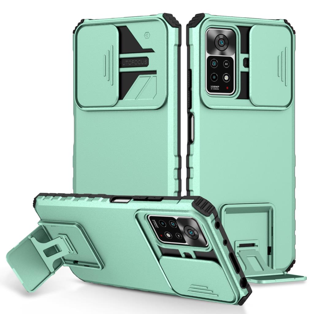Для Xiaomi Redmi Note 11 Pro 5G Чехол Slide Camera Armor Чехлы для телефонов Redmy Note 11S 11Pro Note11 4G Kickstand Задняя крышка