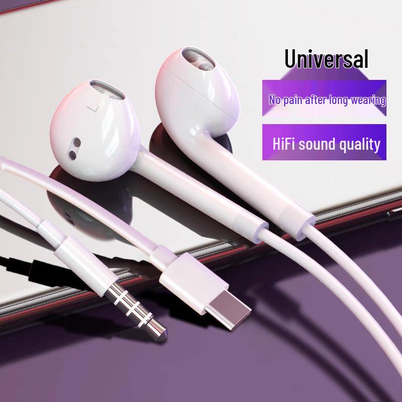 In-Ear Wired Headphones with Type-C Interface for Huawei, Vivo, Xiaomi, and Oppo