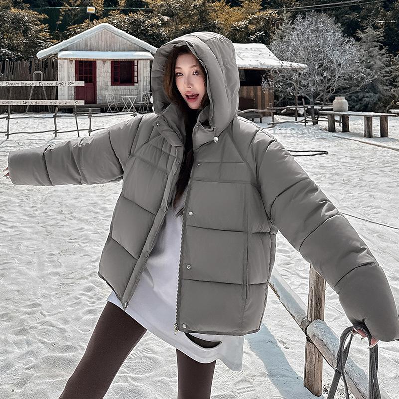 Women’s Short Hooded Windproof Thicken Warm Winter Jacket Outerwear