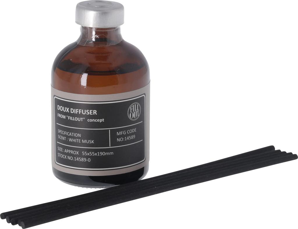 ALTROSE Fuji Boeki Ароматический диффузор с ротанговыми палочками 50 мл Белый мускус Аромат для комнаты Жасмин Ландыш 14589