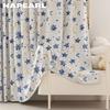1 шт. NAPEARL Скандинавский стиль 90% Блэкаут Шторы Ручная роспись Звезда и Луна Печатные Детские Шторы для Спальни Гостиной Окна для Домашнего Декора
