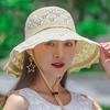 Женская широкополая соломенная шляпа, летняя пляжная шляпа от солнца, складная женская плетеная шляпа для путешествий на свежем воздухе, отпуска