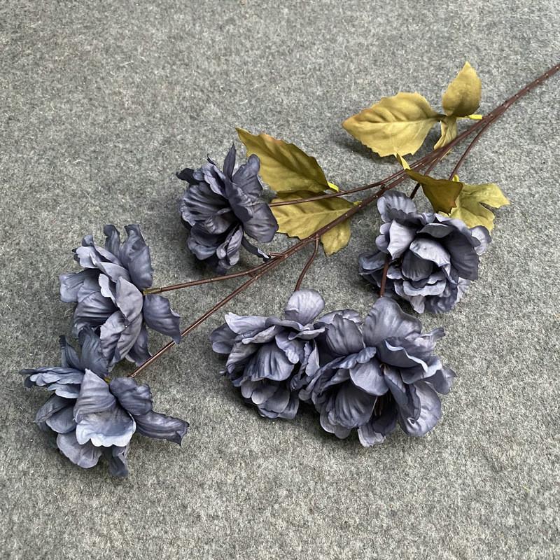 Flower Peony Simulated Stems For Vase Display In Living Room Or Dining Room