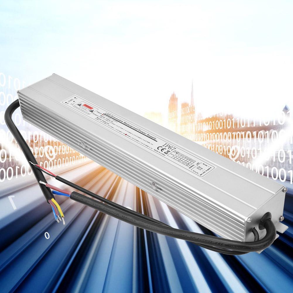 Светодиодный блок питания с регулируемой яркостью, водонепроницаемый, IP67 Вход AC170260V(5060Гц) Выход 24В 200Вт 8.33А