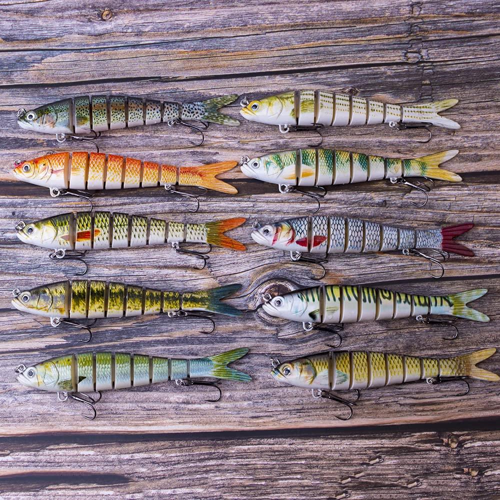 HERCULES lure 26g 8 sections 5 pieces Joint minnow Joint lure Swimbait lure Artificial bait fishing lure Long throw lure Joint bait Multi-jointed