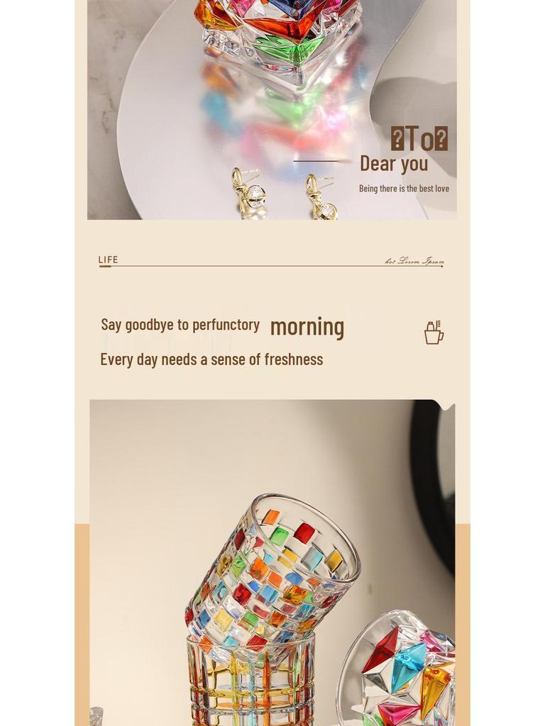 Роскошный стеклянный набор стаканов для зубных щеток и ополаскивателя для рта для пар