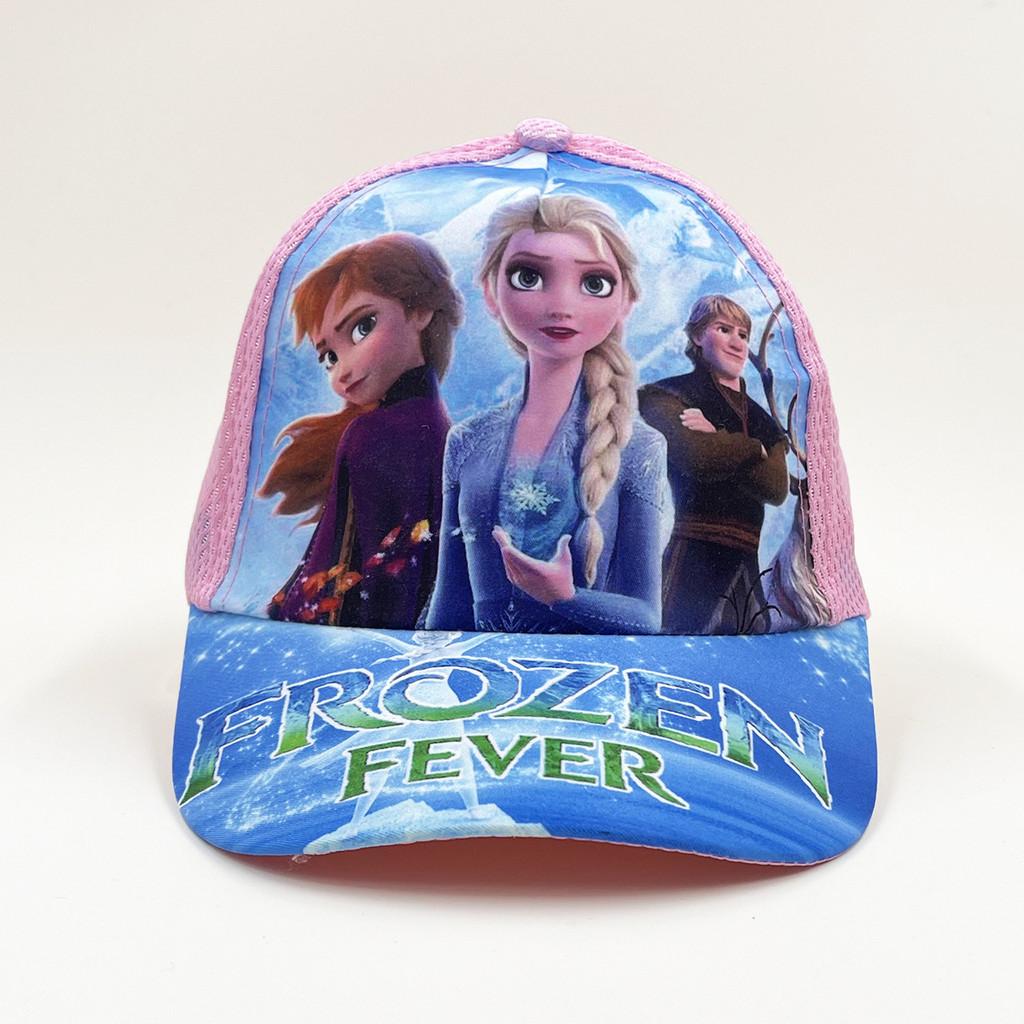 Baseball Character Frozen Hat With Breathable Polyester Material Protection Sun