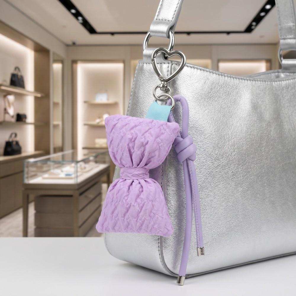 Sweet Bow Keychain Friendship Bag Hanging Trendy Fluffy Bow Pendant Decoration