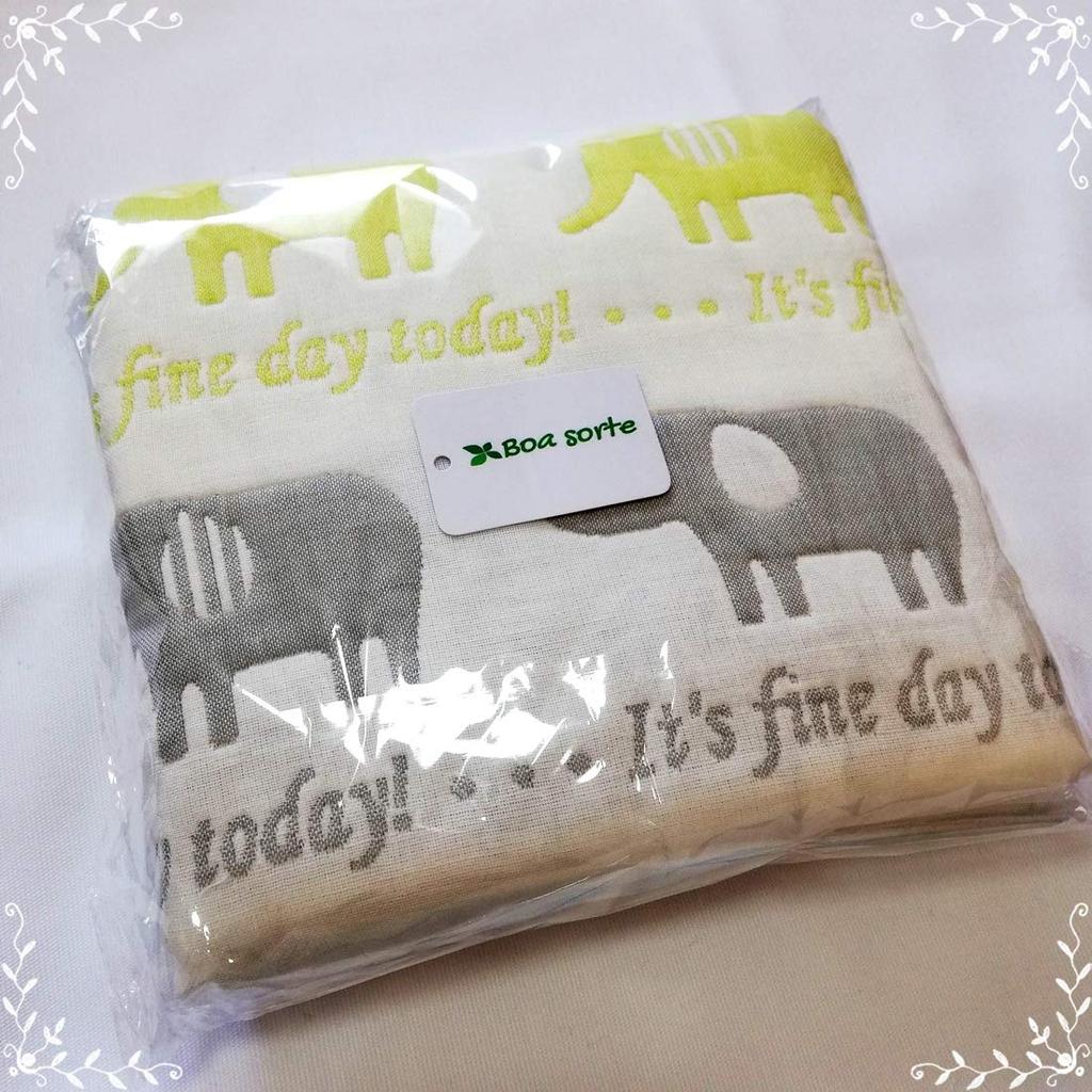 Пеленка для новорожденных, детское банное полотенце, одеяло из хлопковой марли [Boasorchi] 100% 6-слойная (Размер слона)