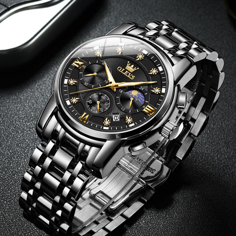 OLEVS Brand Watch Trendy Fashion Waterproof Luminous Quartz Men's Watch 2951