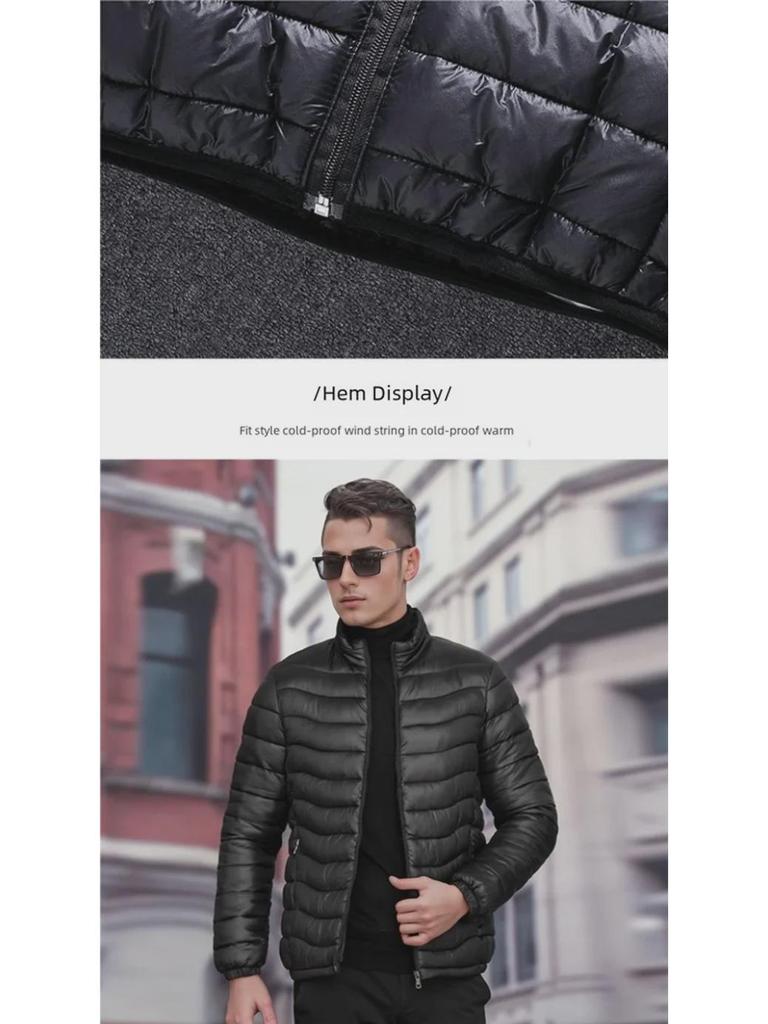 Мужские зимние куртки для межсезонья: Большие варианты из хлопка и легкого пуха для мужчин среднего возраста и молодых людей