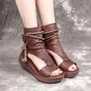 2021 New Fashion High Top Wedge Sandals Ladies Personality Platform Sandals Walking Shoes