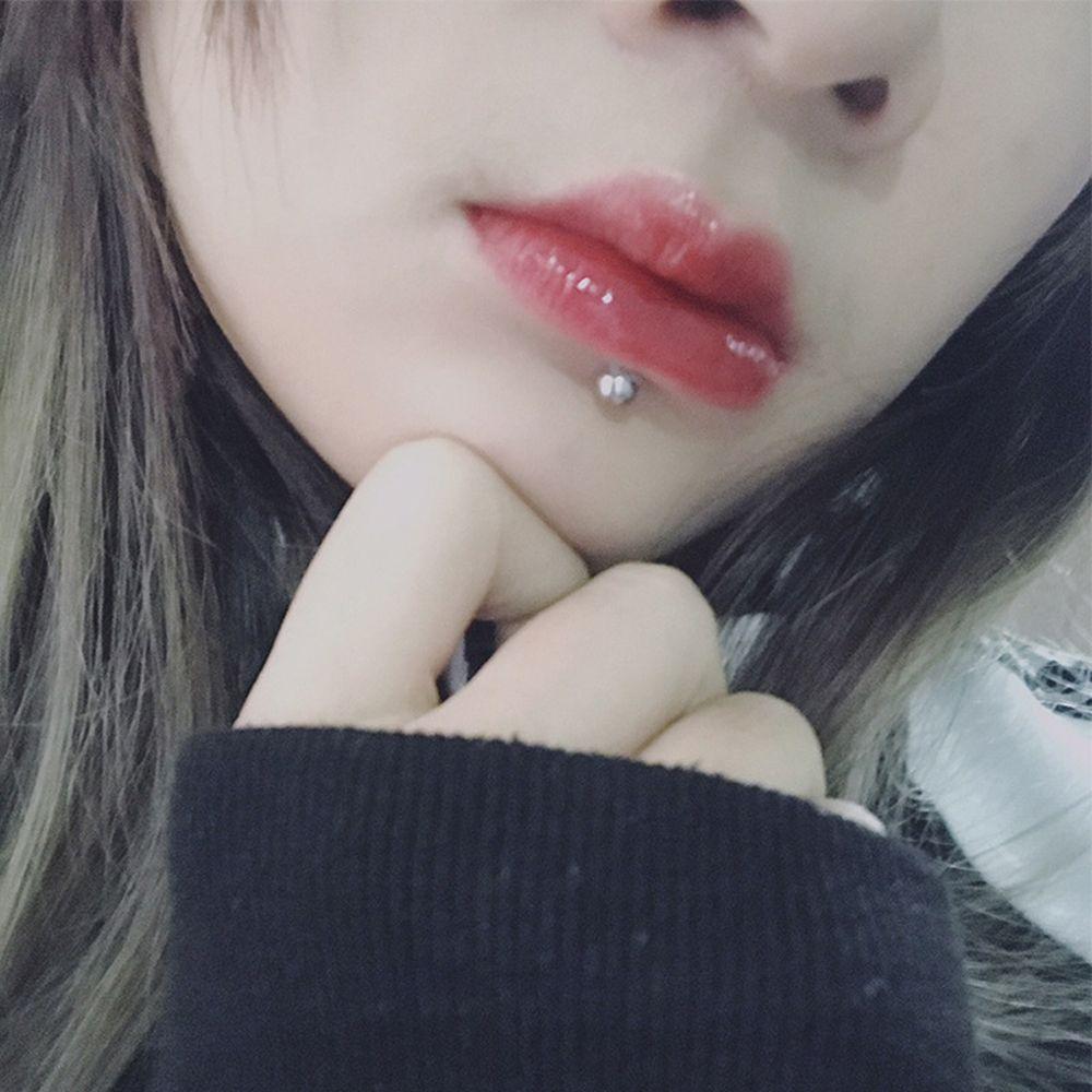 Steel With Sticker For Women No Piercing Jewelry Ball Nose Ring Eyebrow Stud Set Fake Lip Stud